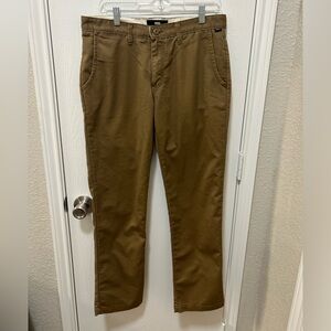 Vans Chino Slim Pants Men’s size 33 Dirt Brown Color